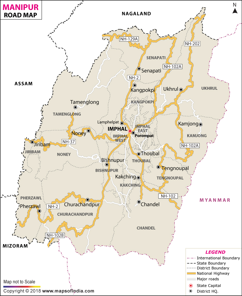 Manipur Road Map
