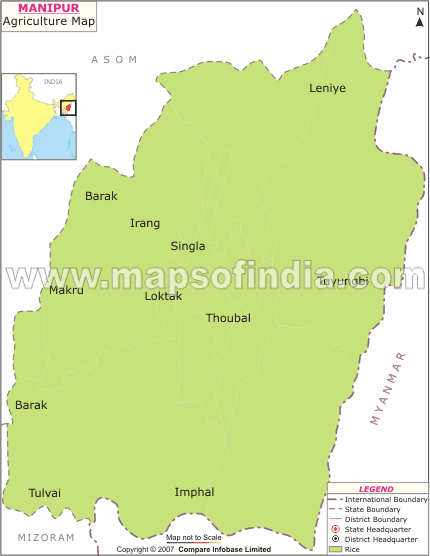 Manipur Agriculture Map