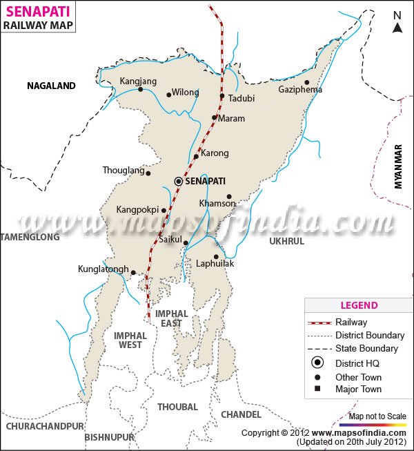 railway Map of Senapati