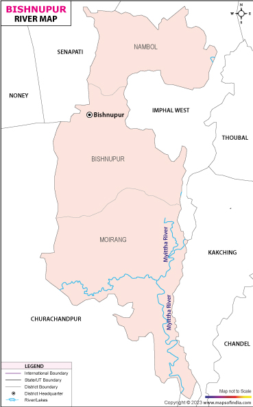 River Map of Bishnupur