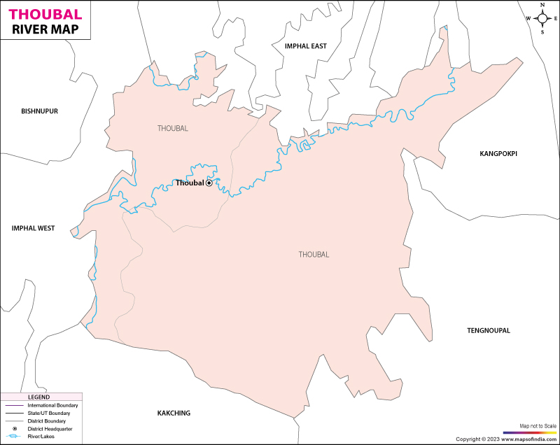 River Map of Thoubal