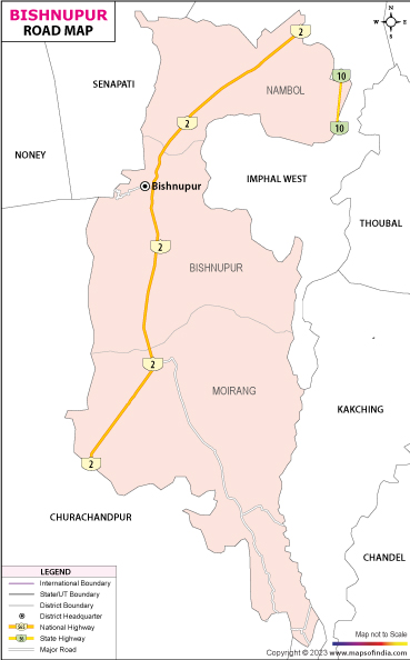 Road Map of Bishnupur