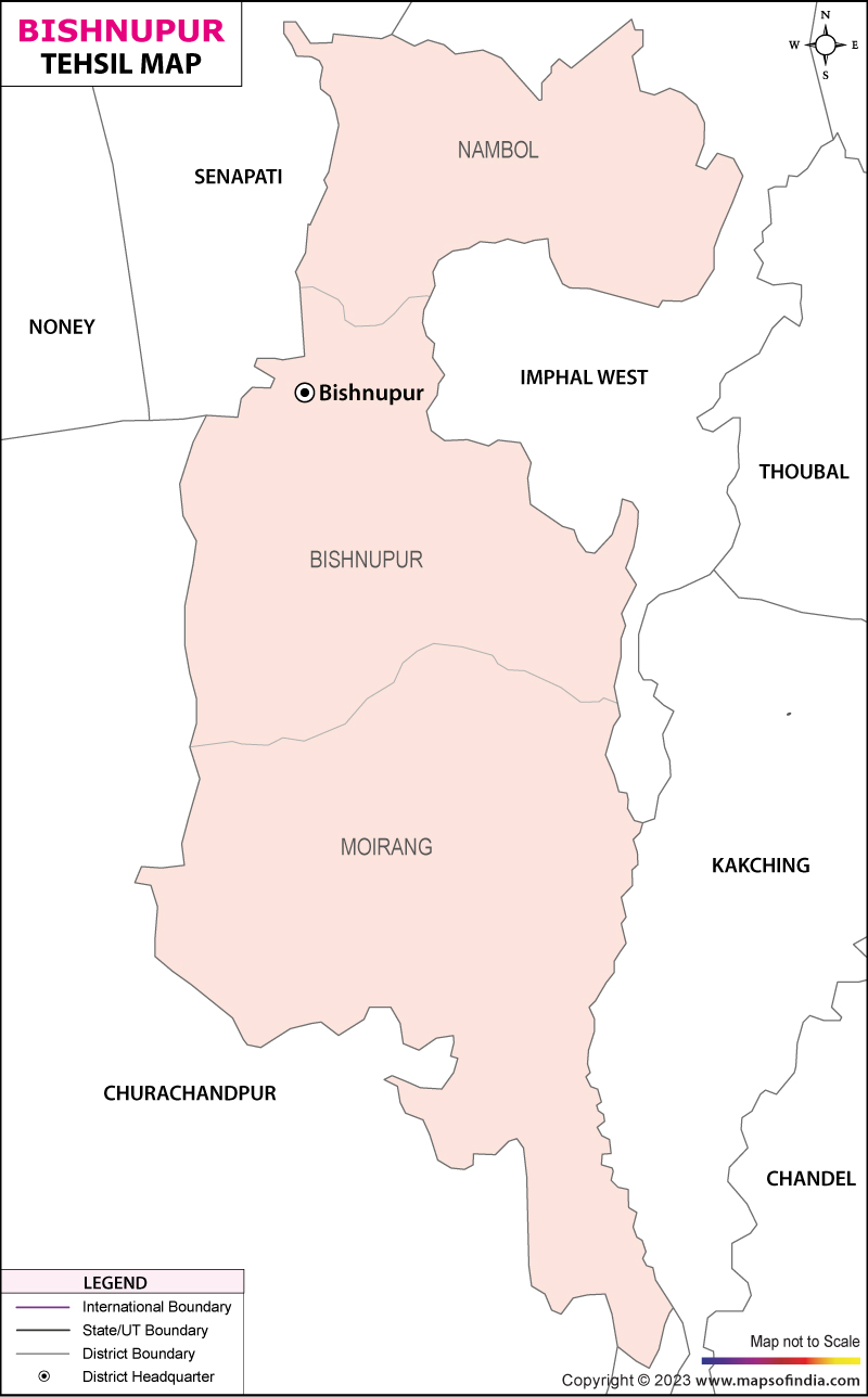 Tehsil Map of  Bishnupur