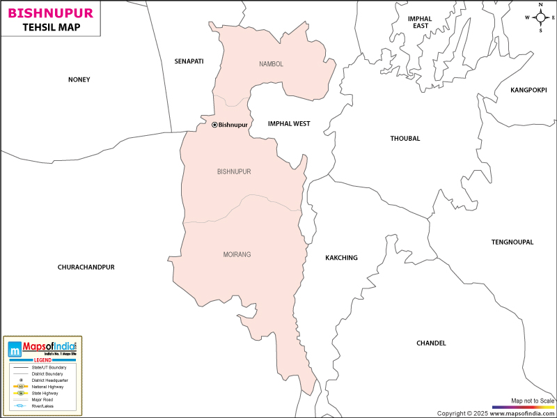 Tehsil Map of  Bishnupur