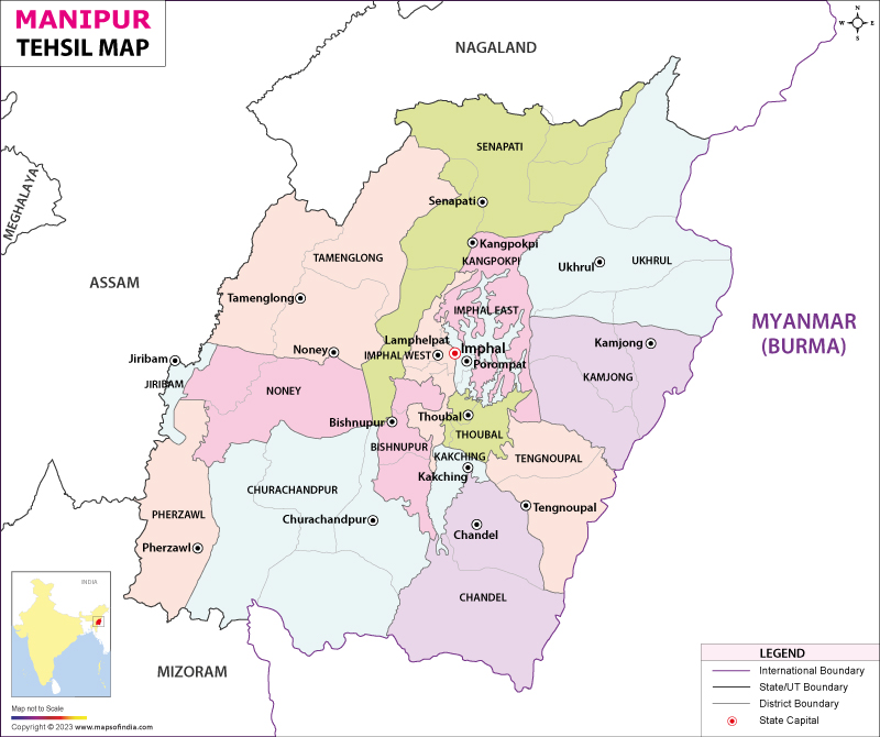 Manipur Tehsil Map
