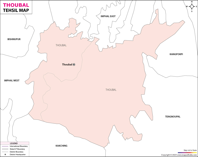 Tehsil Map of  Thoubal