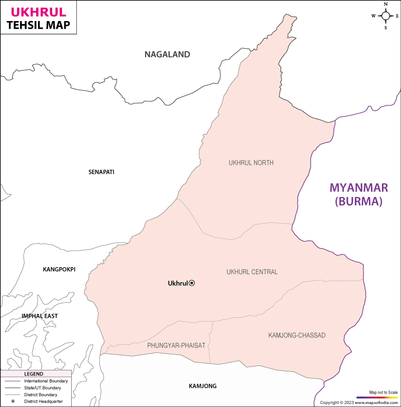 Tehsil Map of  Ukhrul