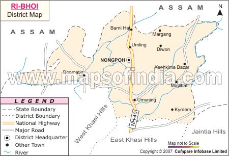 Ri Bhoi Location Map