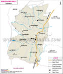 West Garo Hills District Map