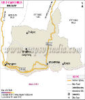 South Garo Hills Road Map