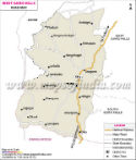 West Garo Hills Road Map