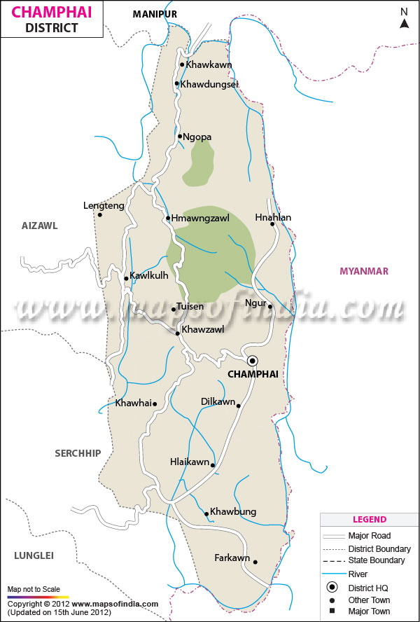 District Map of Champai 