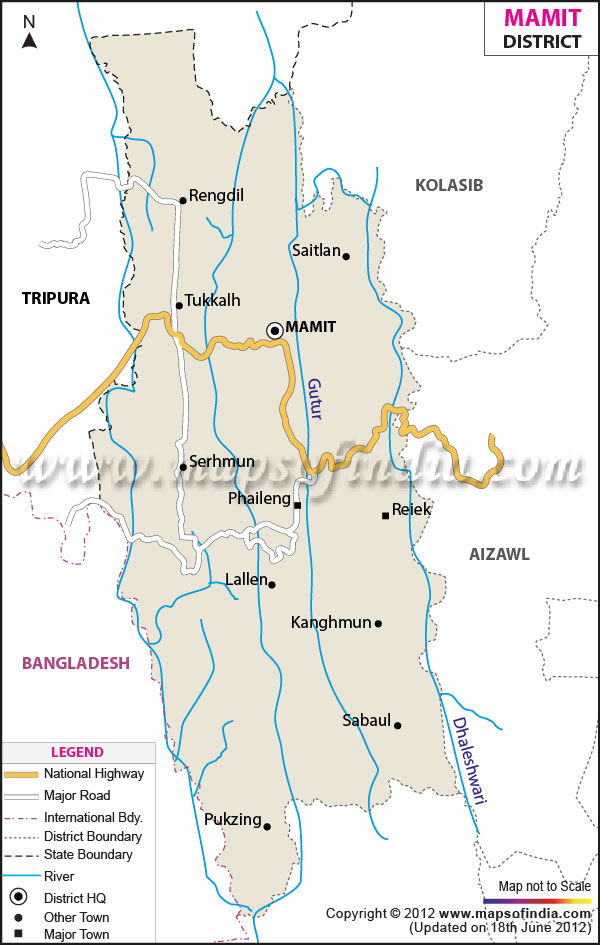 District Map of Mamit 