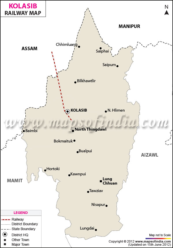 Railway Map of Kolasib