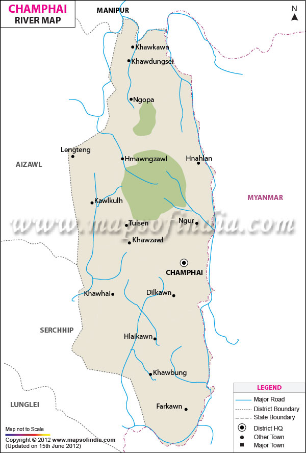 River Map of Champai 
