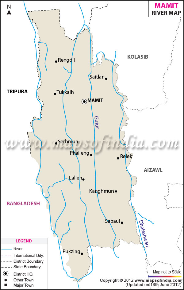 River Map of Mamit 