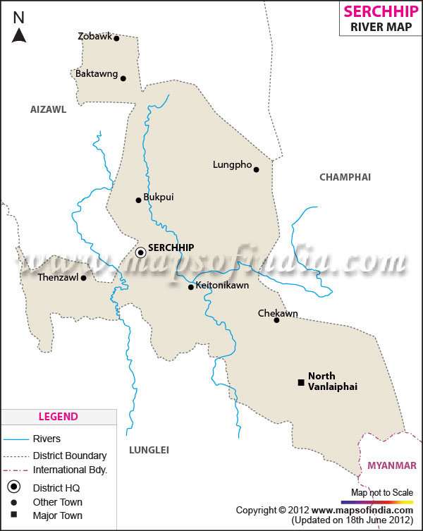 River Map of Serchhip 