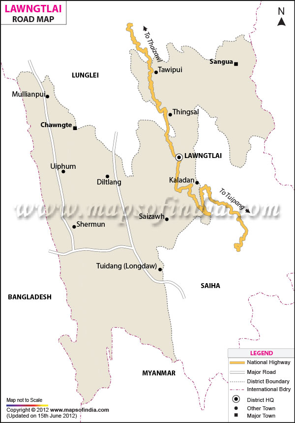 Road Map of Lawngtiai