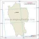 Mizoram Lat Long Map