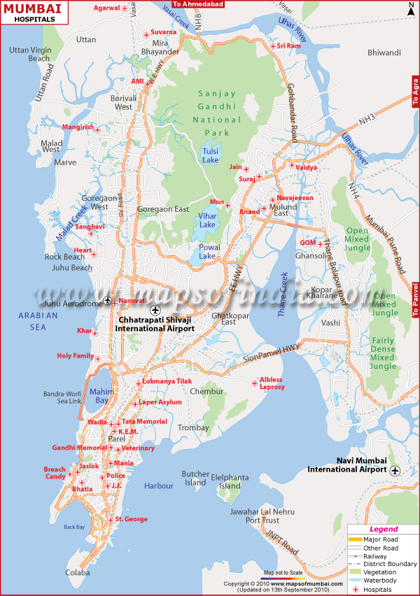 Mumbai Hospitals Map