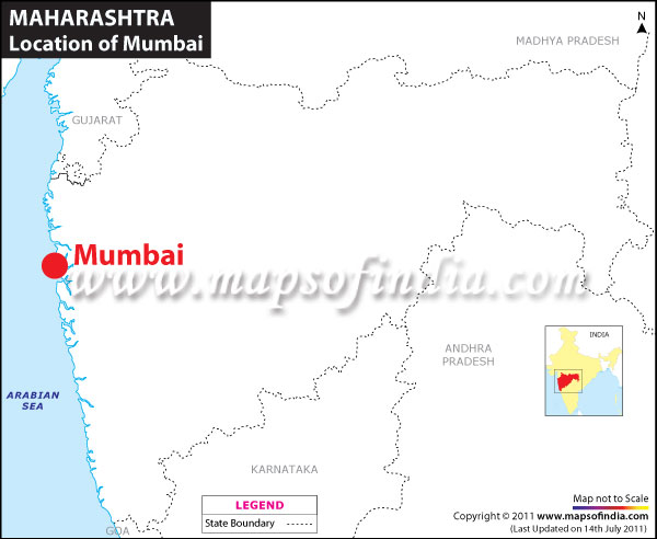 Location Map of Mumbai