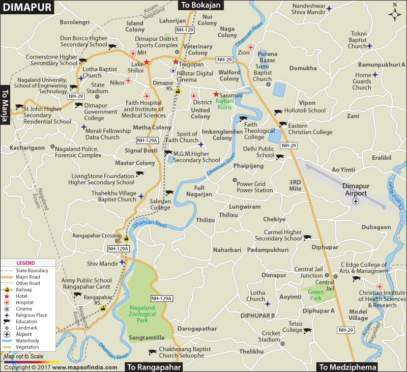 City Map of Dimapur