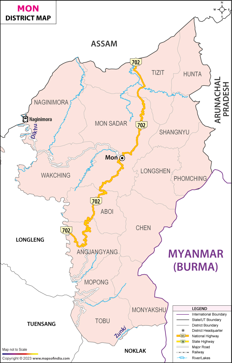 District Map of Mon