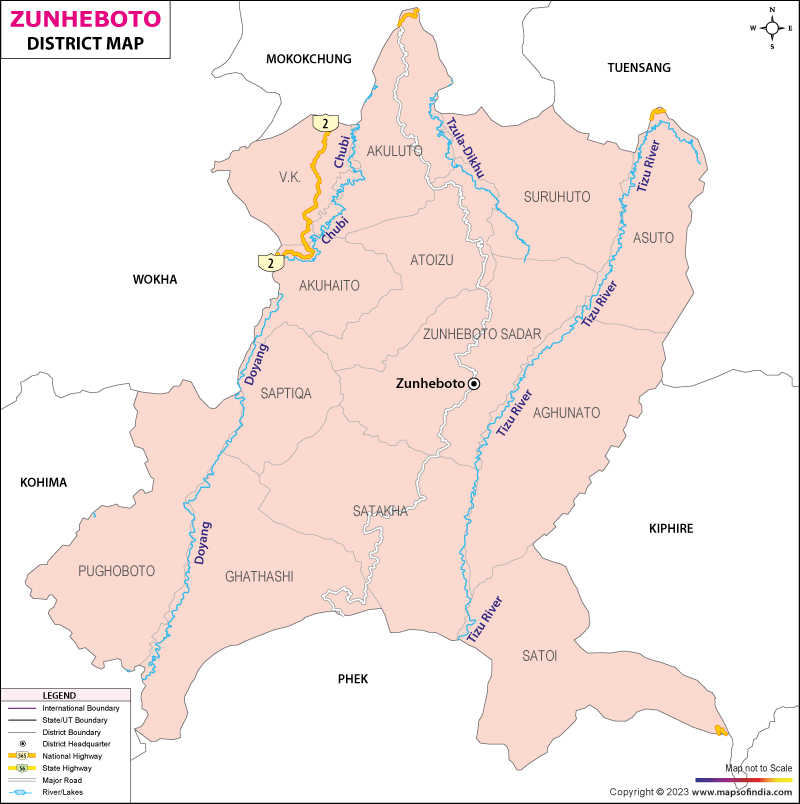 District Map of Zunheboto