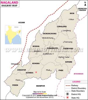 Railway Maps of Nagaland