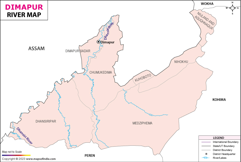 River Map of Dimapur
