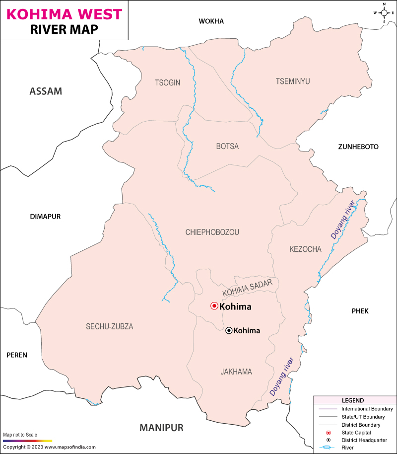 River Map of Kohima