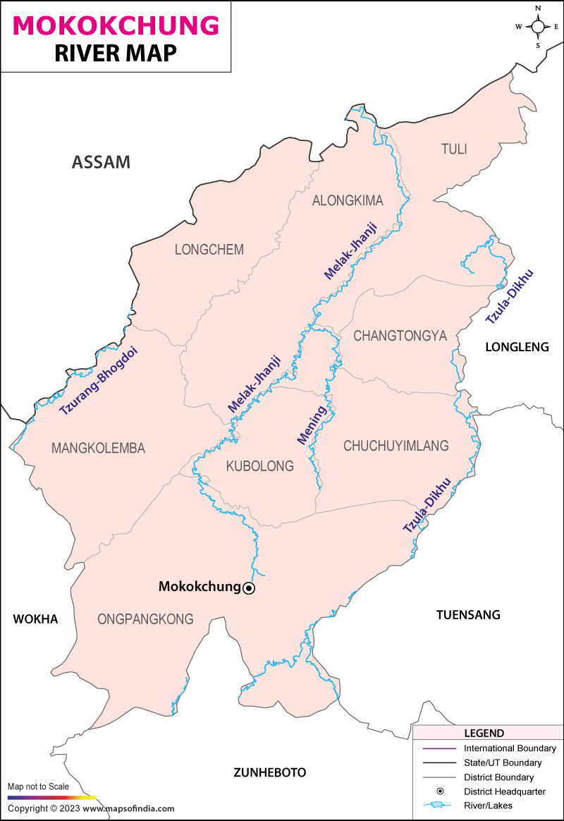 River Map of Mokokchung