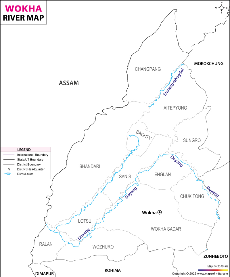 River Map of Wokha