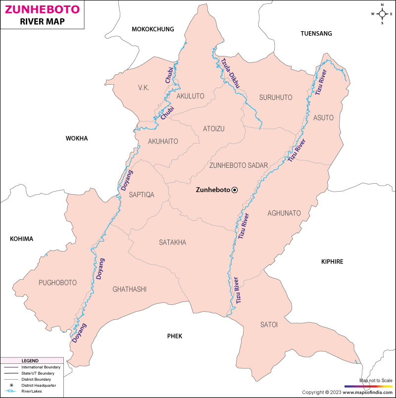 River Map of Zunheboto
