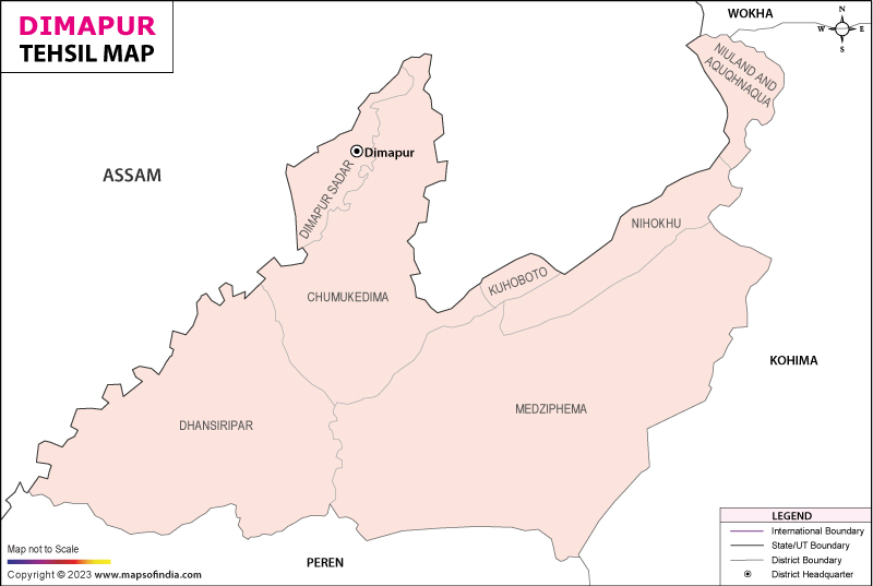 Tehsil Map of Dimapur