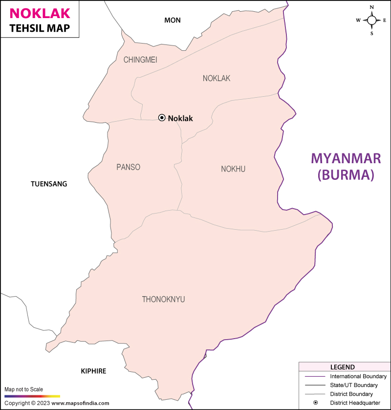 Tehsil Map of Noklak