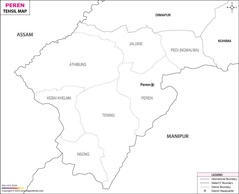 Tehsil Map of Peren