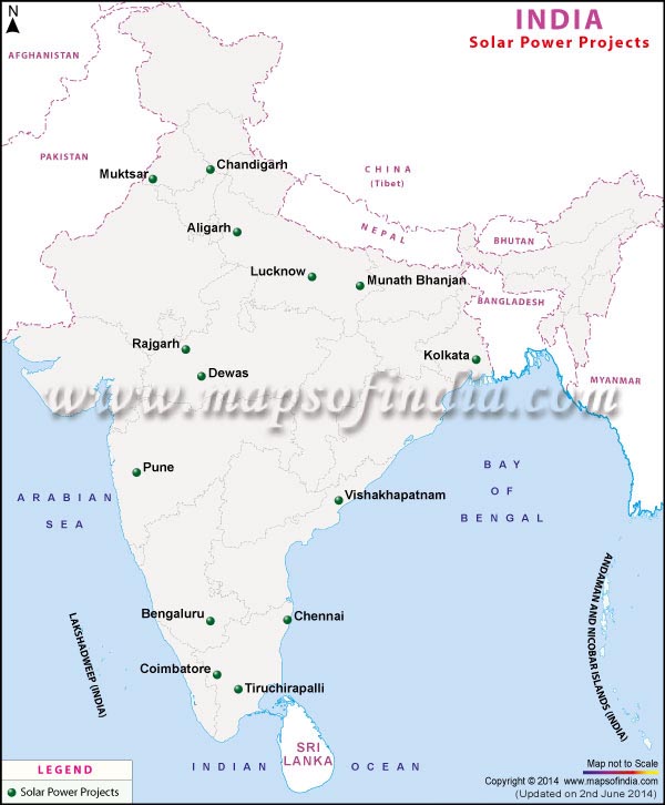 Solar Power Projects Map