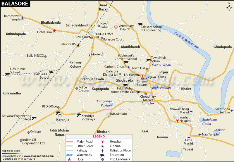 City Map of Balasore