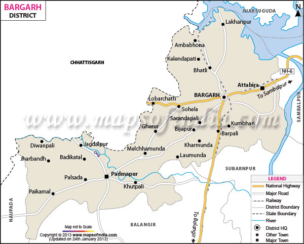 District Map of Bargarh