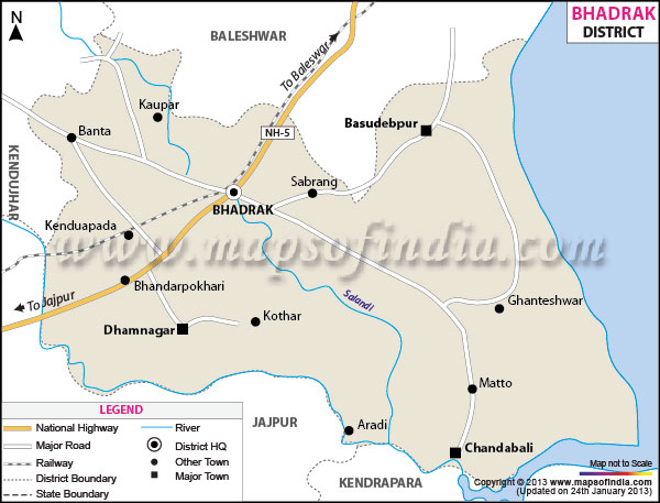 District Map of Bhadrak