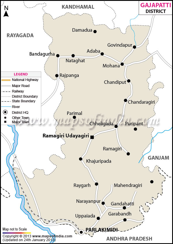 Gajapati Location Map