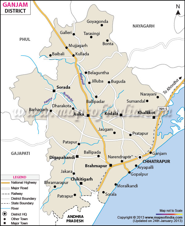 District Map of Ganjam