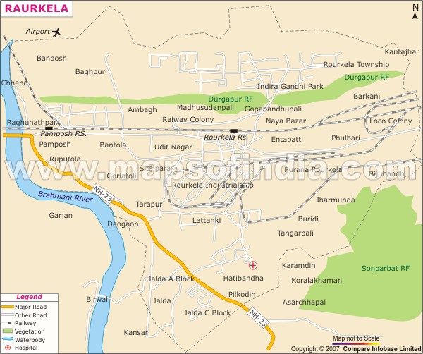 Rourkela City Map