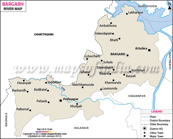 River Map of Bargarh