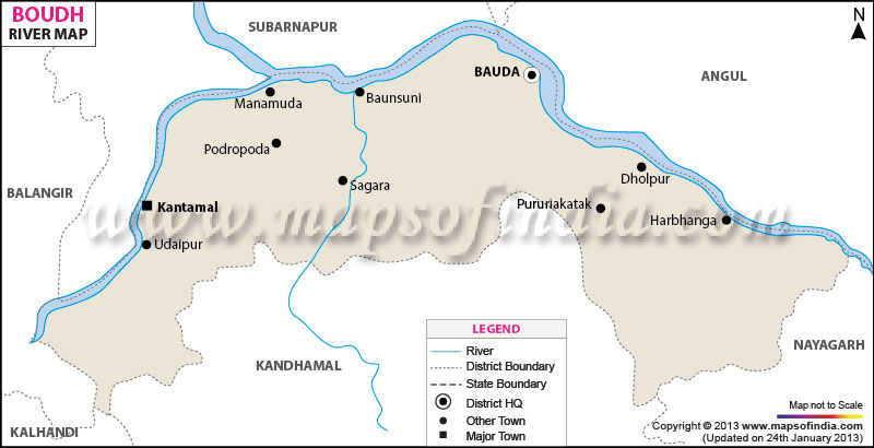 River Map of Boudh