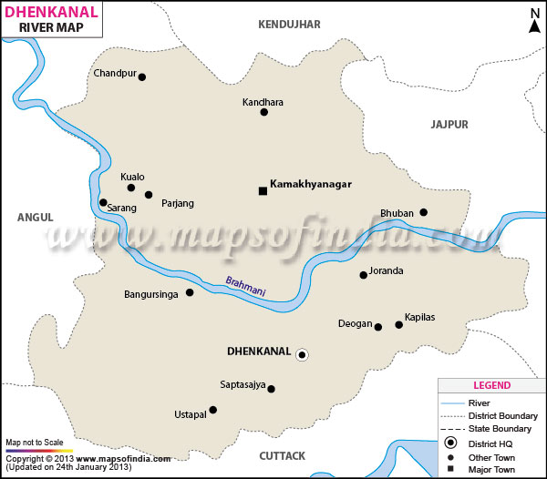 River Map of Dhenkanal
