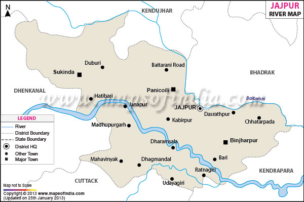 River Map of Jajpur