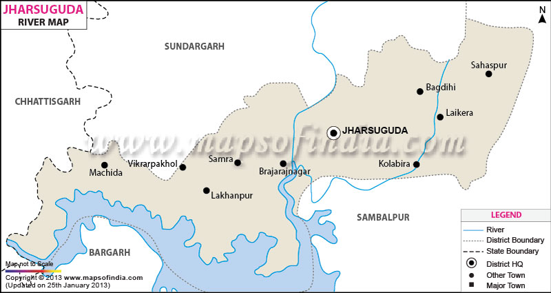 River Map of Jharsuguda
