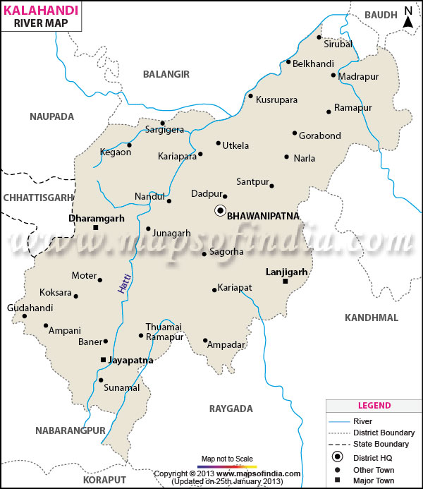 River Map of Kalahandi